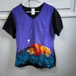 Women’s Purple Simba Scrub Top